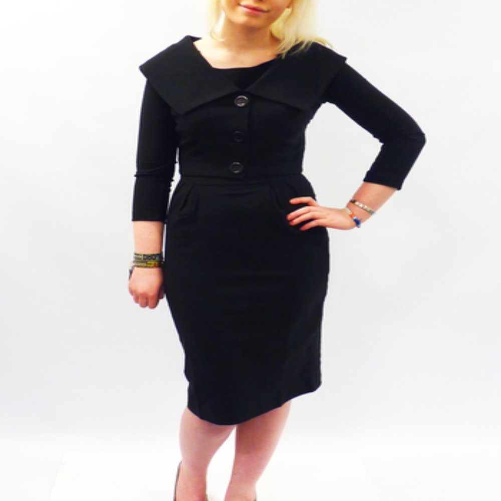 Bettie Page Retro 50's Black Bolero Jacket